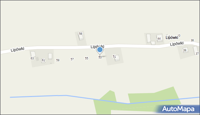 Damice, Lipówki, 53, mapa Damice