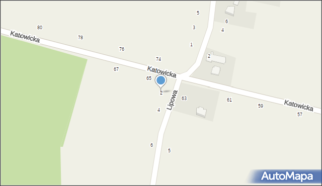 Dębowiec, Lipowa, 2, mapa Dębowiec