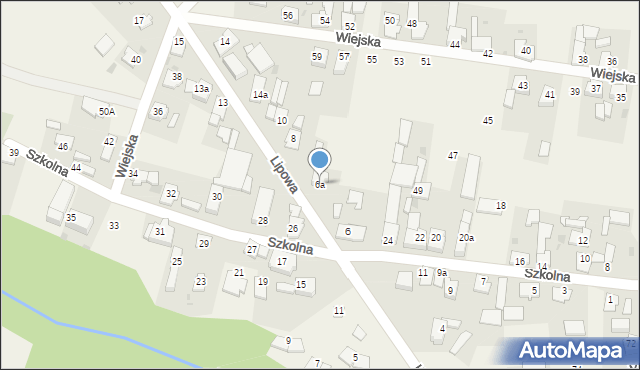 Dobra, Lipowa, 6a, mapa Dobra