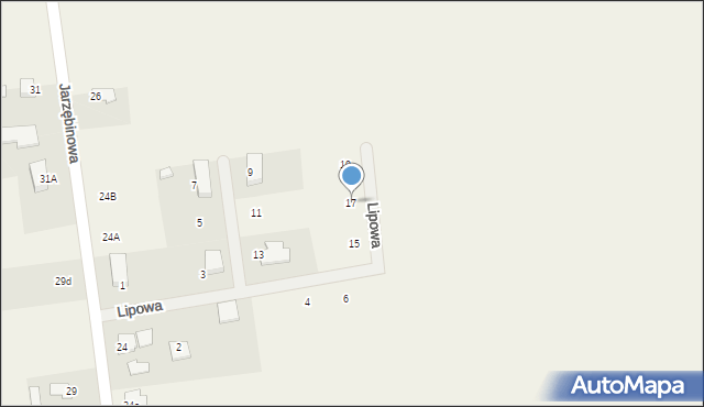 Dobrcz, Lipowa, 17, mapa Dobrcz