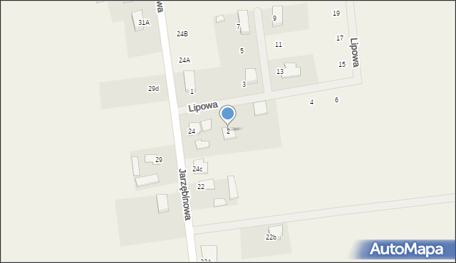 Dobrcz, Lipowa, 2, mapa Dobrcz