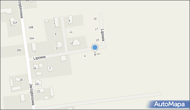 Dobrcz, Lipowa, 6, mapa Dobrcz