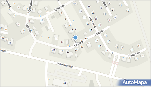 Dobrzykowice, Lipowa, 17, mapa Dobrzykowice