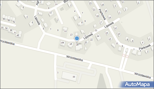 Dobrzykowice, Lipowa, 18, mapa Dobrzykowice