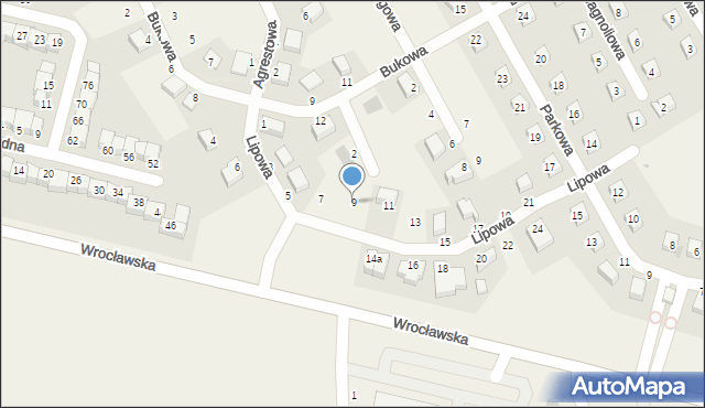 Dobrzykowice, Lipowa, 9, mapa Dobrzykowice