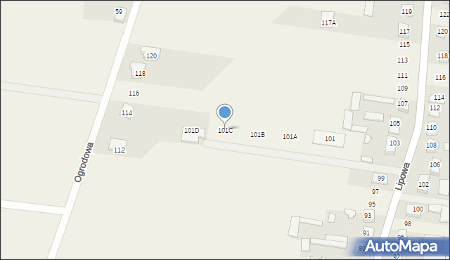 Dobrzyniewo Duże, Lipowa, 101C, mapa Dobrzyniewo Duże