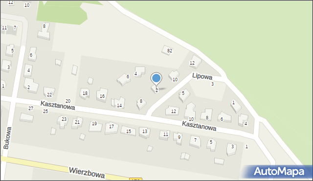 Dolaszewo, Lipowa, 2, mapa Dolaszewo