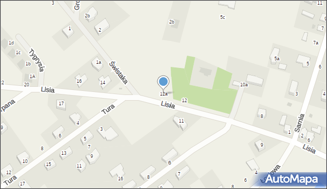 Dołuje, Lisia, 12a, mapa Dołuje
