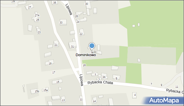 Dominikowo, Lipowa, 18, mapa Dominikowo
