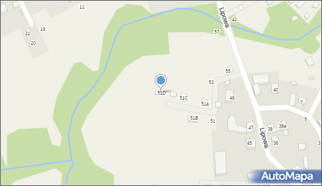 Dominikowo, Lipowa, 51D, mapa Dominikowo