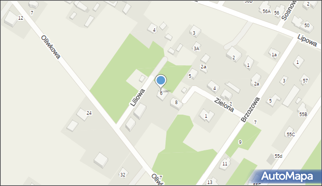 Dosin, Liliowa, 6, mapa Dosin