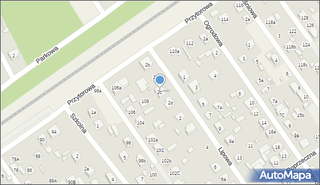 Duczki, Lipowa, 2c, mapa Duczki