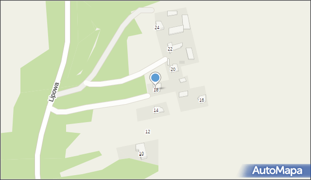 Dys, Lipowa, 18, mapa Dys