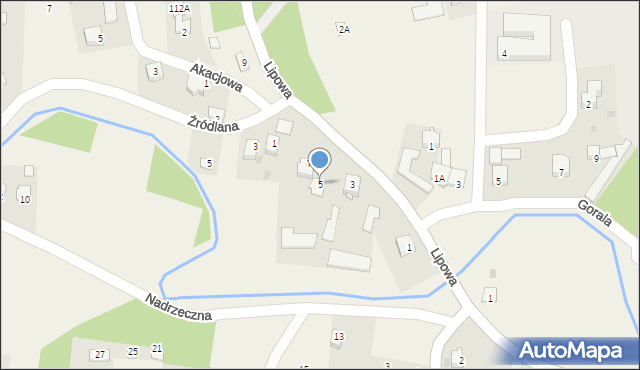 Dys, Lipowa, 5, mapa Dys