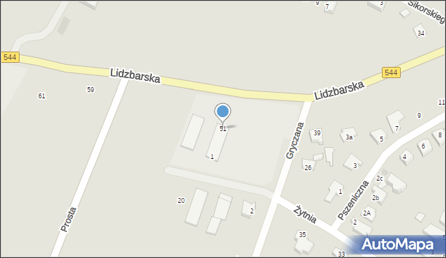 Działdowo, Lidzbarska, 51, mapa Działdowo