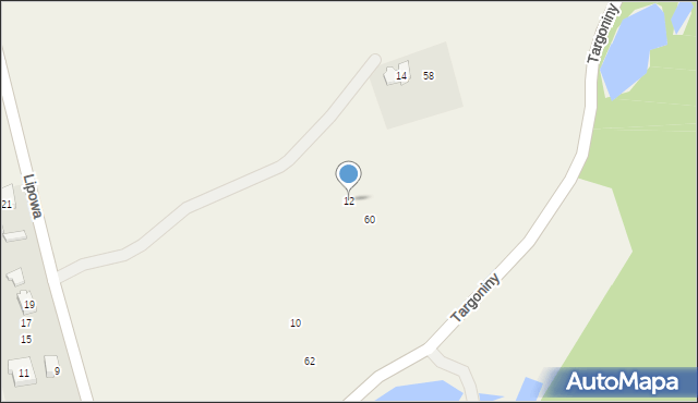 Dzięgielów, Lipowa, 12, mapa Dzięgielów
