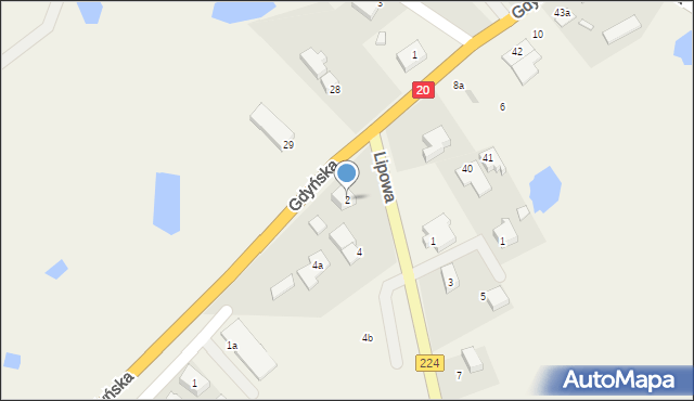 Egiertowo, Lipowa, 2, mapa Egiertowo