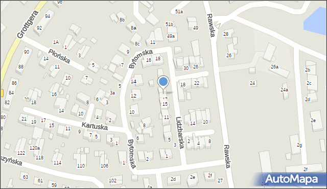 Elbląg, Lidzbarska, 19, mapa Elbląga