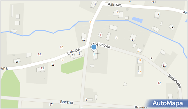 Fletnowo, Liliowa, 1, mapa Fletnowo