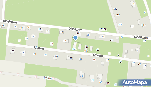 Florentynów, Lipowa, 17, mapa Florentynów