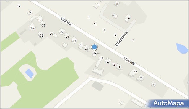 Frank, Lipowa, 17, mapa Frank