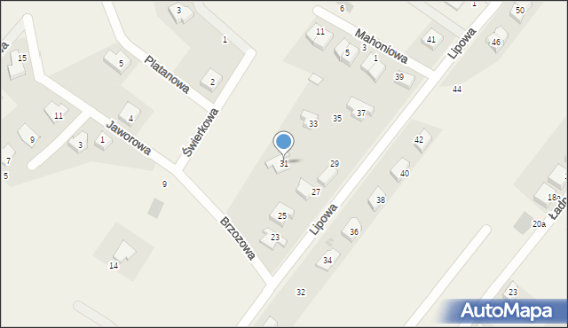 Gajków, Lipowa, 31, mapa Gajków