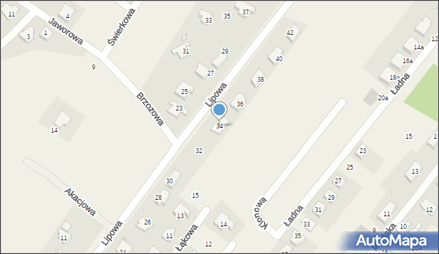 Gajków, Lipowa, 34, mapa Gajków