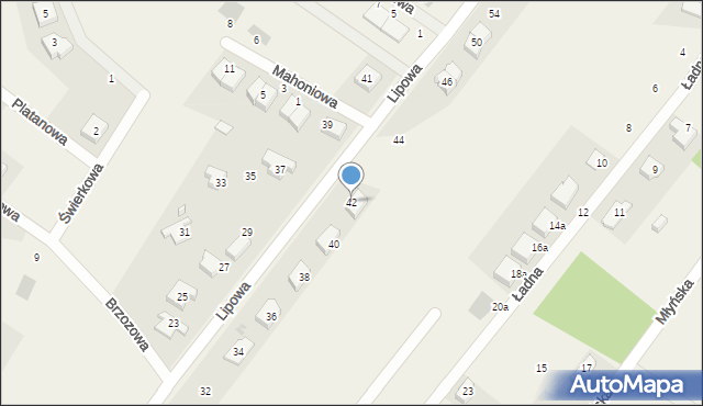 Gajków, Lipowa, 42, mapa Gajków