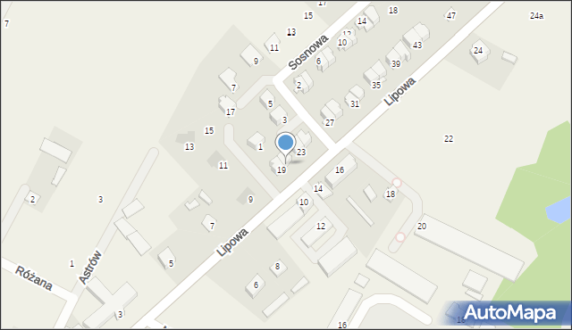 Garbów, Lipowa, 21, mapa Garbów