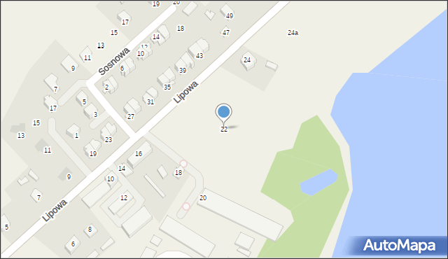 Garbów, Lipowa, 22, mapa Garbów