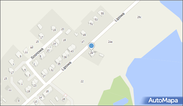 Garbów, Lipowa, 24, mapa Garbów
