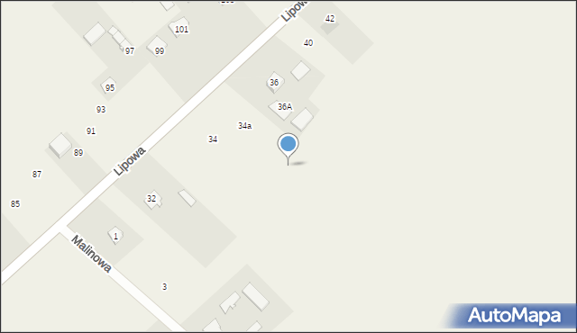 Garbów, Lipowa, 34b, mapa Garbów