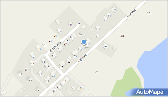 Garbów, Lipowa, 41, mapa Garbów