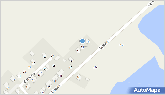Garbów, Lipowa, 53, mapa Garbów
