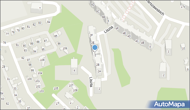 Gdańsk, Liszta Franciszka, 2, mapa Gdańska