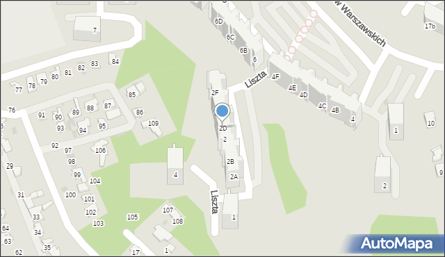 Gdańsk, Liszta Franciszka, 2D, mapa Gdańska