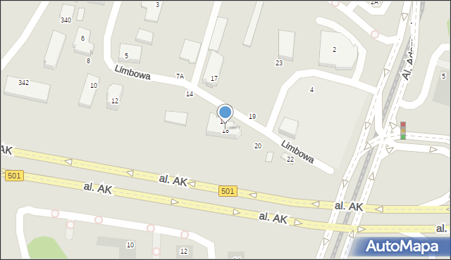 Gdańsk, Limbowa, 18, mapa Gdańska