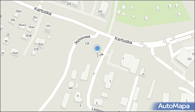 Gdańsk, Limbowa, 2, mapa Gdańska