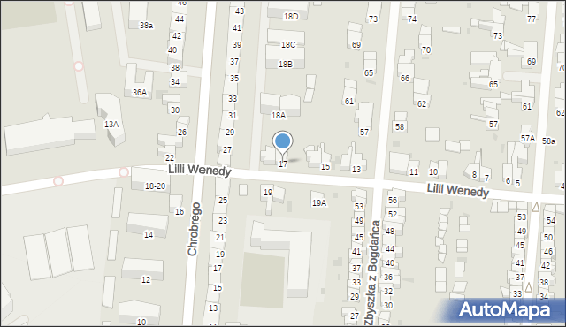 Gdańsk, Lilli Wenedy, 17, mapa Gdańska