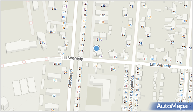 Gdańsk, Lilli Wenedy, 18, mapa Gdańska