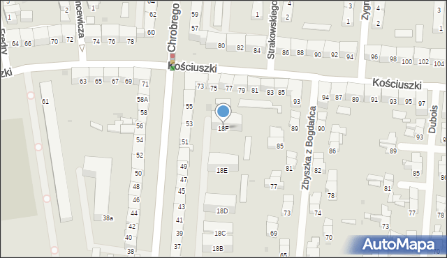 Gdańsk, Lilli Wenedy, 18F, mapa Gdańska