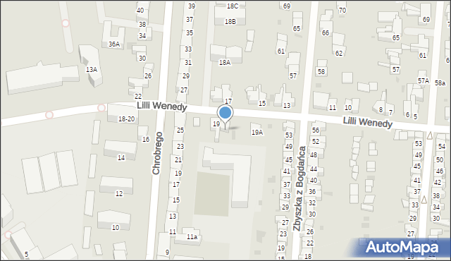 Gdańsk, Lilli Wenedy, 20, mapa Gdańska