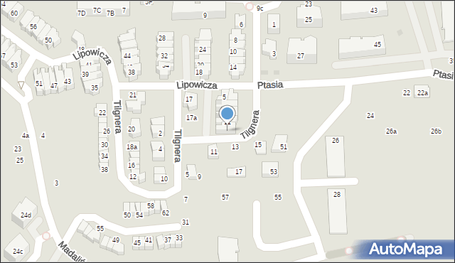 Gdańsk, Lipowicza Romana, prof., 13, mapa Gdańska