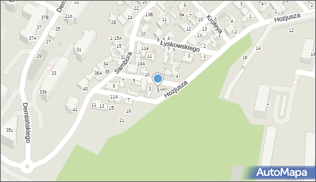 Gdynia, Lindego Samuela, 1, mapa Gdyni