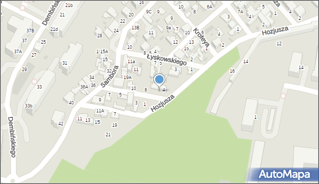 Gdynia, Lindego Samuela, 6, mapa Gdyni