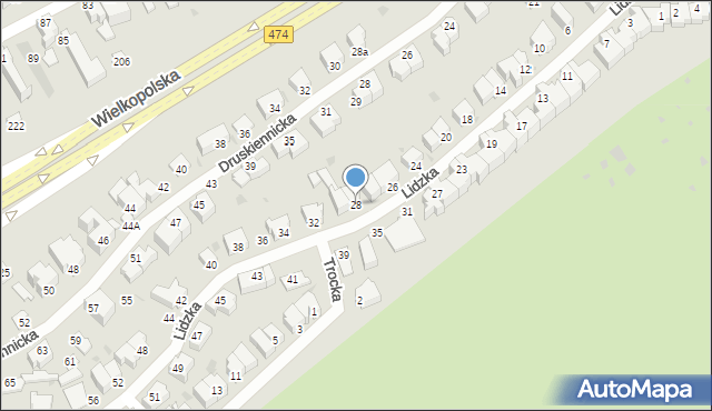 Gdynia, Lidzka, 28, mapa Gdyni