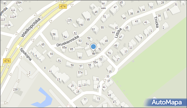 Gdynia, Lidzka, 56, mapa Gdyni