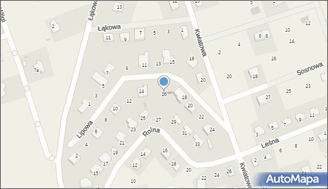 Giedajty, Lipowa, 16, mapa Giedajty