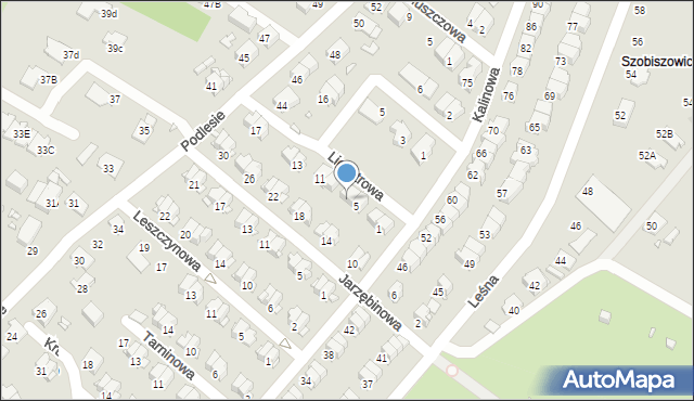 Gliwice, Ligustrowa, 7, mapa Gliwic