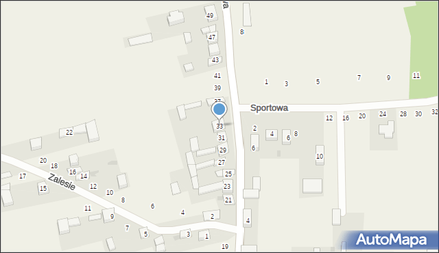 Gniazdów, Lipowa, 33, mapa Gniazdów